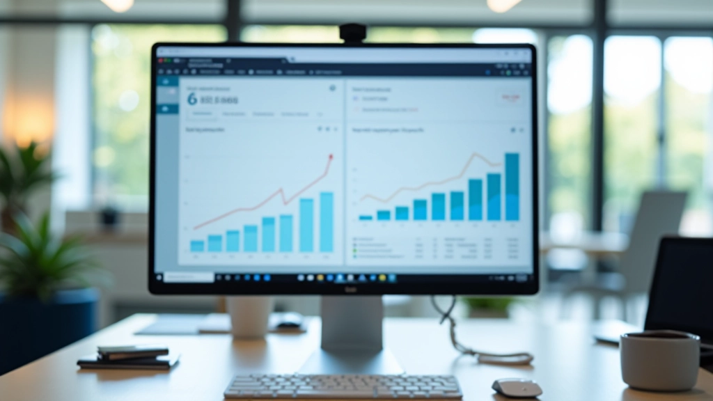 Gráfico de crecimiento de inversiones y comparación de rendimientos fiscales en pantalla de computadora