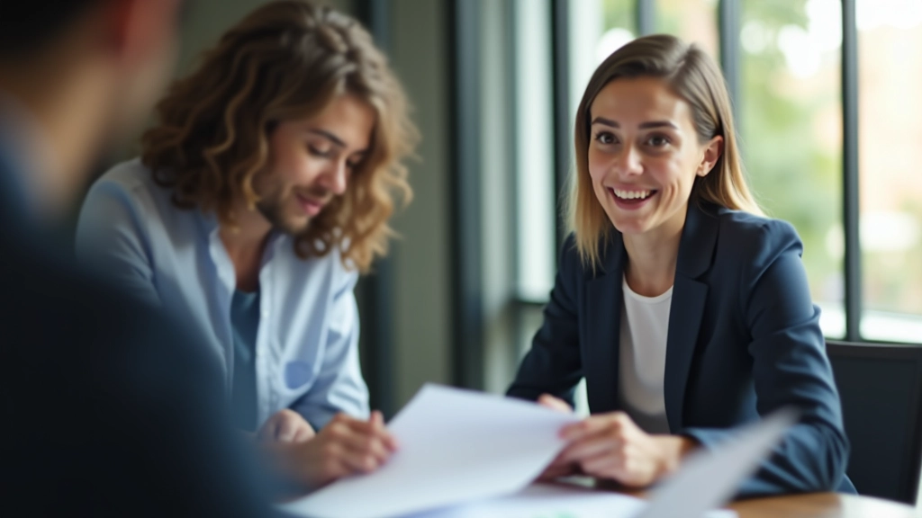 Profesional asesor mostrando documentos de planificación fiscal