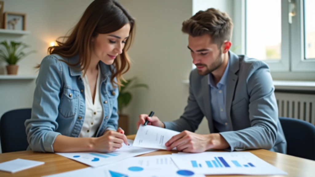 Personas analizando documentos de planificación financiera